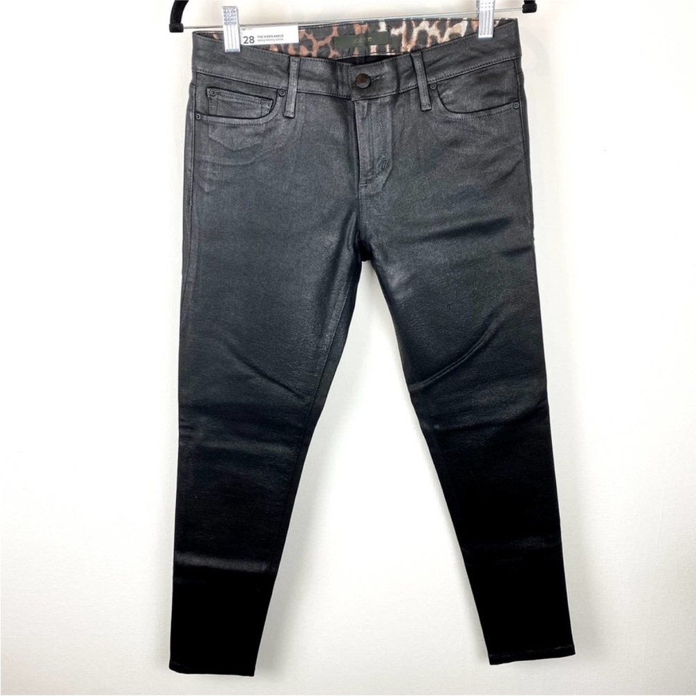 RARE Joe’s Vixen Coated Leopard Sassy Skinny Ankle Jeans